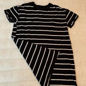Black and White T-Shirt Dress